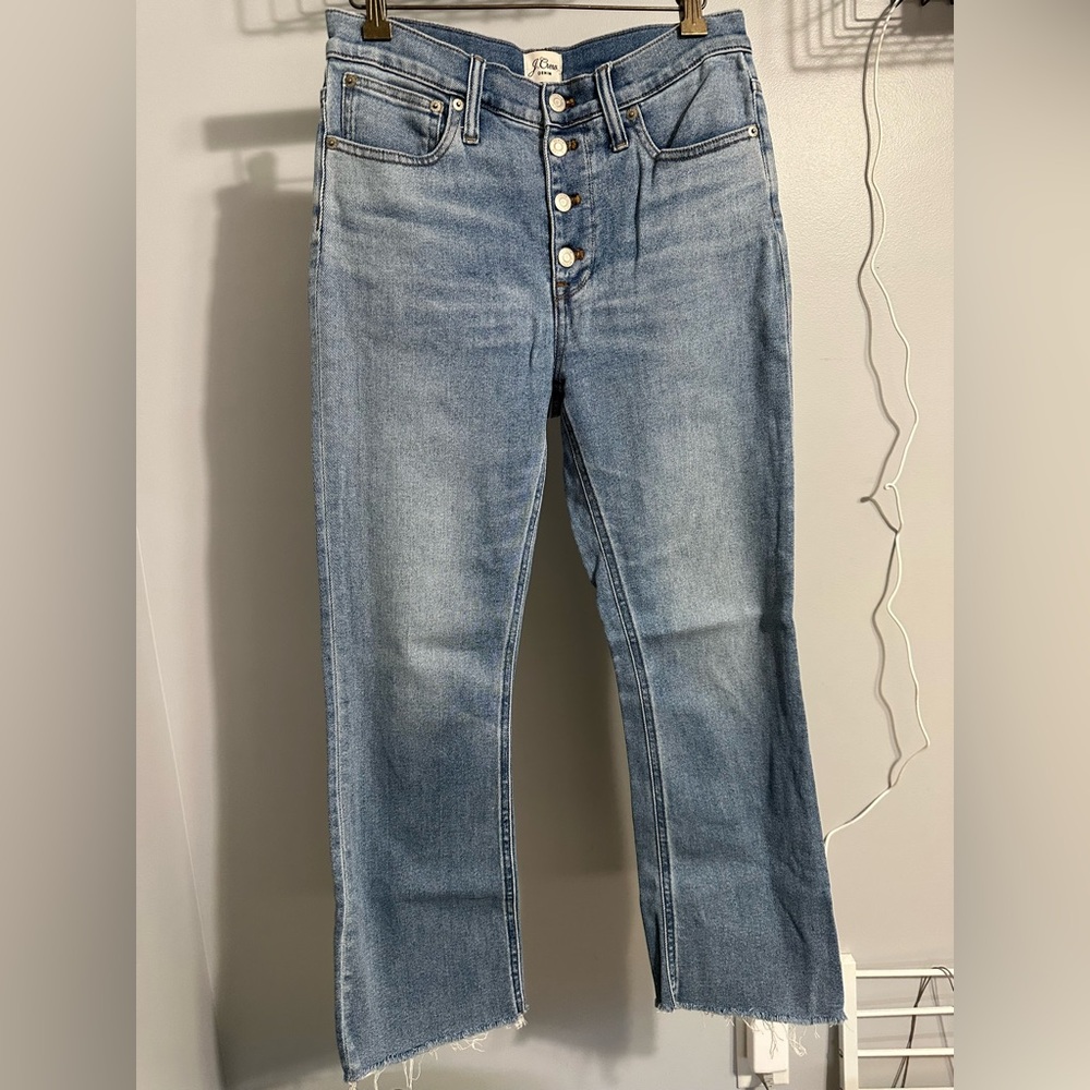 Jcrew Button Front Demi Crop - 27